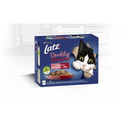 Purina Latz Doubly Delicious I Gelé  Våtfoder till Katt
